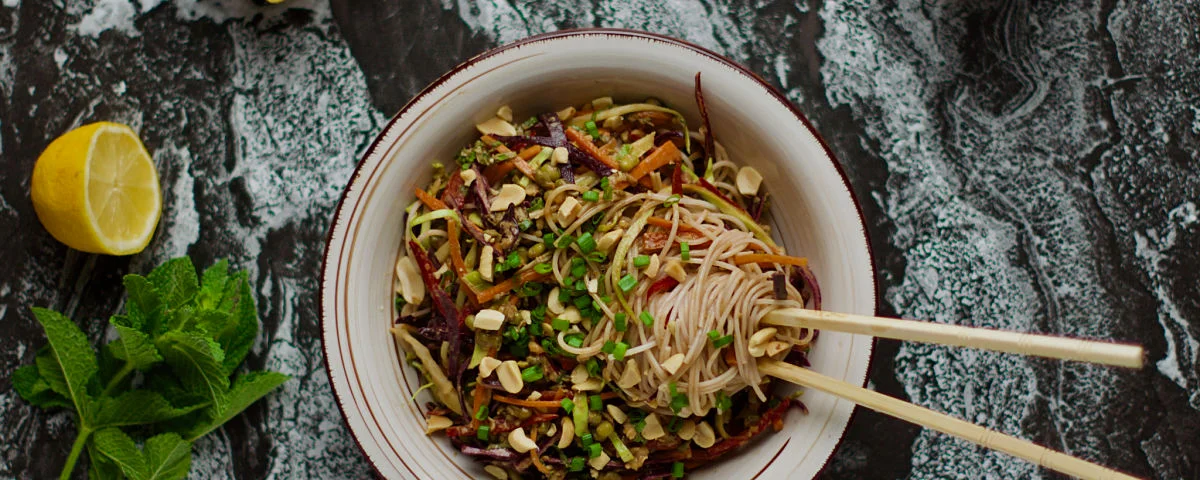 Recipe kit Thai salad with rice noodles